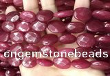 CCN5970 15 inches 13*18mm faceted oval candy jade beads