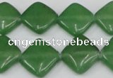 CCN599 15.5 inches 15*15mm diamond candy jade beads wholesale