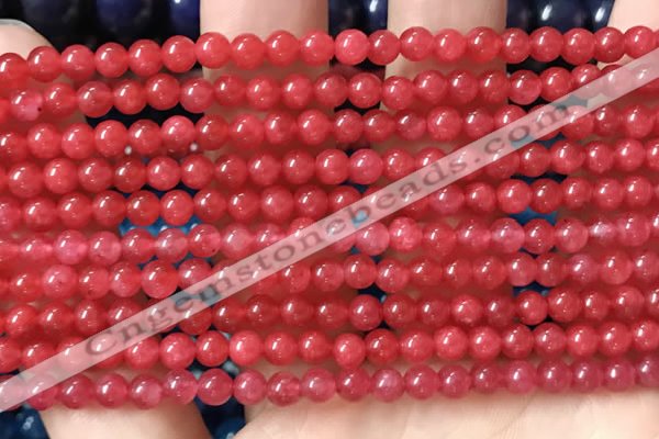 CCN6025 15.5 inches 4mm round candy jade beads Wholesale