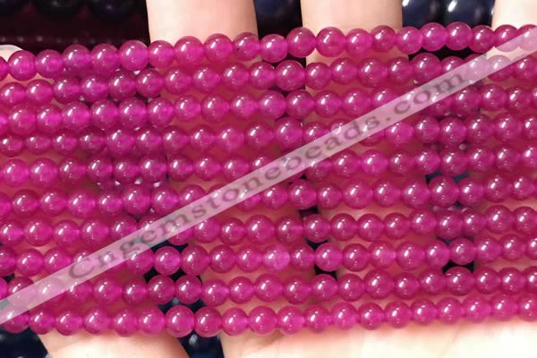 CCN6030 15.5 inches 4mm round candy jade beads Wholesale