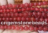 CCN6307 15.5 inches 8mm faceted round candy jade beads Wholesale