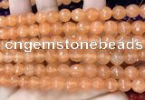 CCN6308 15.5 inches 8mm faceted round candy jade beads Wholesale