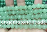 CCN6330 15.5 inches 8mm faceted round candy jade beads Wholesale