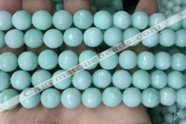 CCN6353 6mm, 8mm, 10mm, 12mm & 14mm faceted round candy jade beads