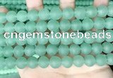 CCN6366 15.5 inches 6mm, 8mm, 10mm & 12mm round matte candy jade beads