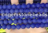 CCN6368 15.5 inches 6mm, 8mm, 10mm & 12mm round matte candy jade beads