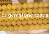 CCN6370 15.5 inches 6mm, 8mm, 10mm & 12mm round matte candy jade beads