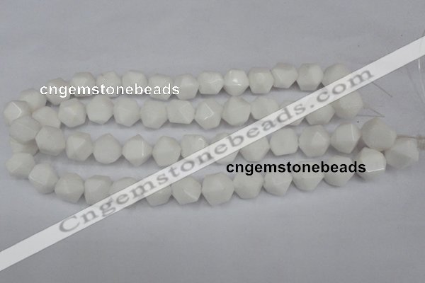 CCN660 15.5 inches 15*15mm faceted nuggets candy jade beads