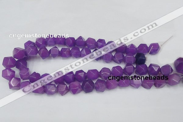 CCN664 15.5 inches 15*15mm faceted nuggets candy jade beads