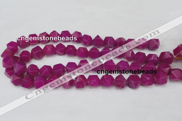 CCN665 15.5 inches 15*15mm faceted nuggets candy jade beads