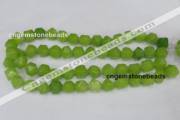 CCN666 15.5 inches 15*15mm faceted nuggets candy jade beads