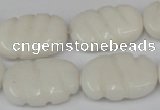 CCN680 15.5 inches 15*23mm carved oval candy jade beads wholesale