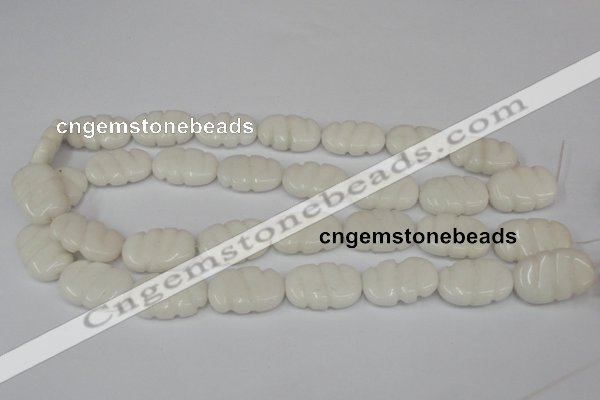 CCN680 15.5 inches 15*23mm carved oval candy jade beads wholesale