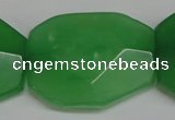 CCN697 15.5 inches 30*40mm faceted octagonal candy jade beads