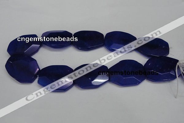 CCN698 15.5 inches 30*40mm faceted octagonal candy jade beads