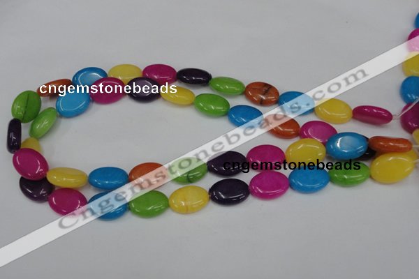 CCN725 15.5 inches 13*18mm oval candy jade beads wholesale