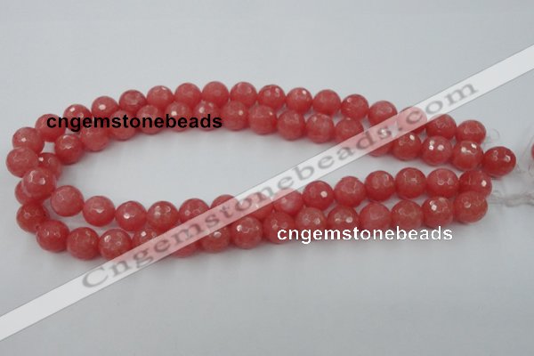 CCN753 15.5 inches 4mm faceted round candy jade beads wholesale