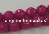 CCN754 15.5 inches 4mm faceted round candy jade beads wholesale