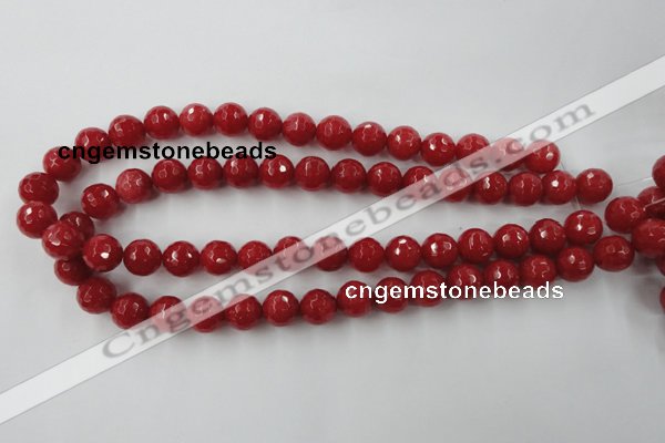 CCN756 15.5 inches 4mm faceted round candy jade beads wholesale