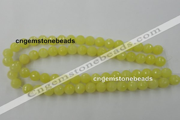 CCN759 15.5 inches 4mm faceted round candy jade beads wholesale