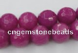 CCN772 15.5 inches 6mm faceted round candy jade beads wholesale