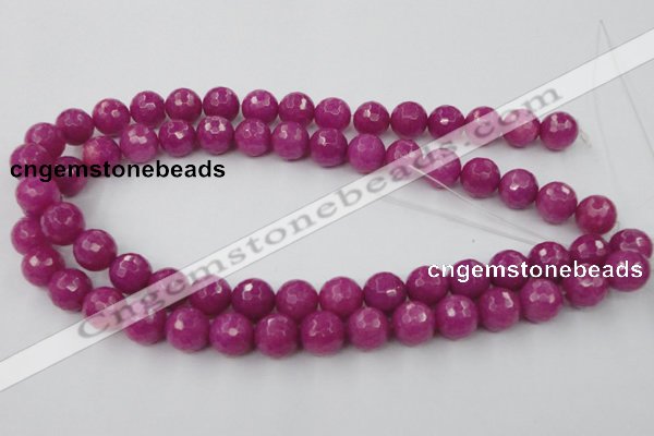 CCN772 15.5 inches 6mm faceted round candy jade beads wholesale