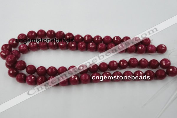 CCN774 15.5 inches 6mm faceted round candy jade beads wholesale