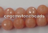 CCN775 15.5 inches 6mm faceted round candy jade beads wholesale