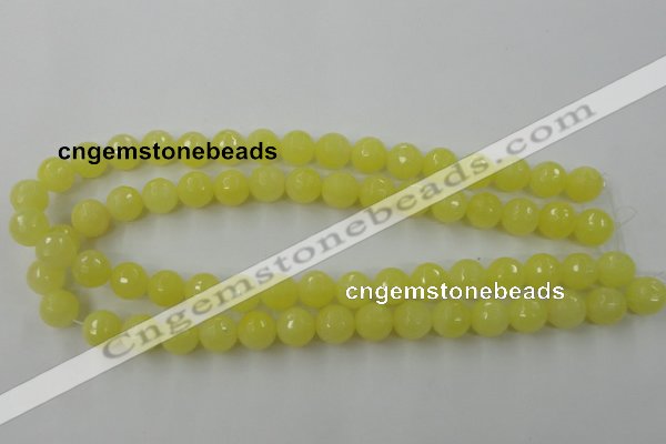 CCN776 15.5 inches 6mm faceted round candy jade beads wholesale