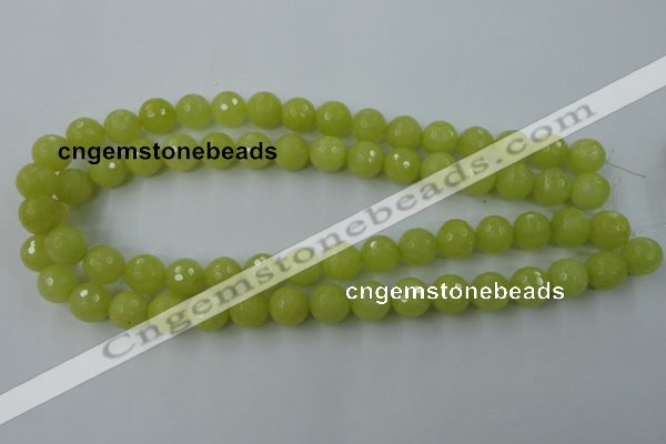 CCN777 15.5 inches 6mm faceted round candy jade beads wholesale