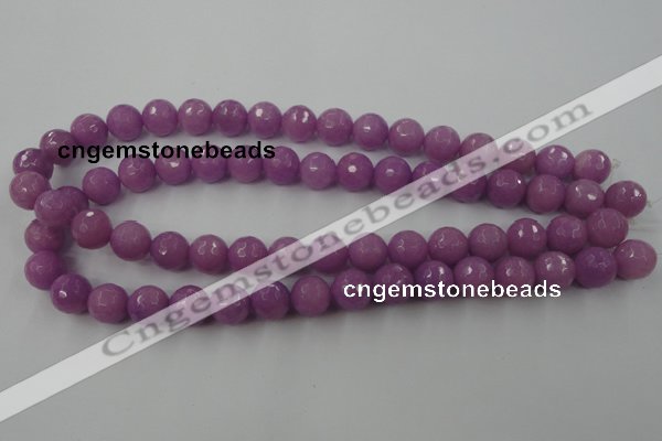 CCN778 15.5 inches 6mm faceted round candy jade beads wholesale