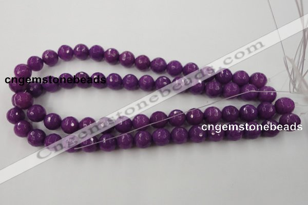 CCN779 15.5 inches 6mm faceted round candy jade beads wholesale