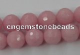 CCN786 15.5 inches 8mm faceted round candy jade beads wholesale