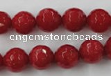 CCN790 15.5 inches 8mm faceted round candy jade beads wholesale