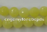 CCN793 15.5 inches 8mm faceted round candy jade beads wholesale