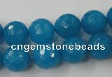 CCN798 15.5 inches 8mm faceted round candy jade beads wholesale