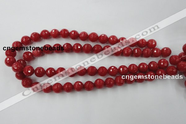 CCN807 15.5 inches 10mm faceted round candy jade beads wholesale