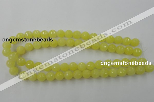 CCN810 15.5 inches 10mm faceted round candy jade beads wholesale