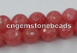 CCN821 15.5 inches 12mm faceted round candy jade beads wholesale
