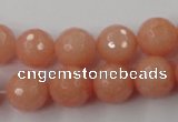 CCN826 15.5 inches 12mm faceted round candy jade beads wholesale