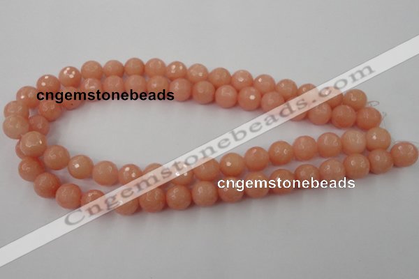 CCN826 15.5 inches 12mm faceted round candy jade beads wholesale