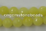 CCN827 15.5 inches 12mm faceted round candy jade beads wholesale