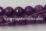 CCN830 15.5 inches 12mm faceted round candy jade beads wholesale