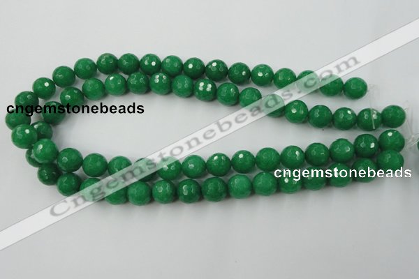 CCN831 15.5 inches 12mm faceted round candy jade beads wholesale