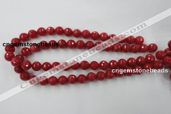 CCN841 15.5 inches 14mm faceted round candy jade beads wholesale