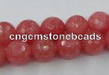 CCN855 15.5 inches 16mm faceted round candy jade beads