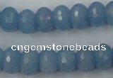 CCN909 15.5 inches 9*12mm faceted rondelle candy jade beads