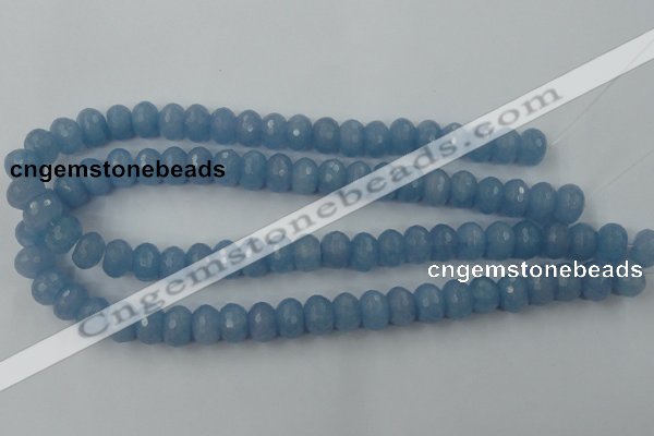 CCN909 15.5 inches 9*12mm faceted rondelle candy jade beads