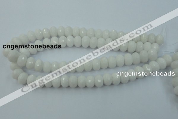 CCN915 15.5 inches 10*14mm faceted rondelle candy jade beads