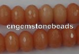 CCN917 15.5 inches 10*14mm faceted rondelle candy jade beads